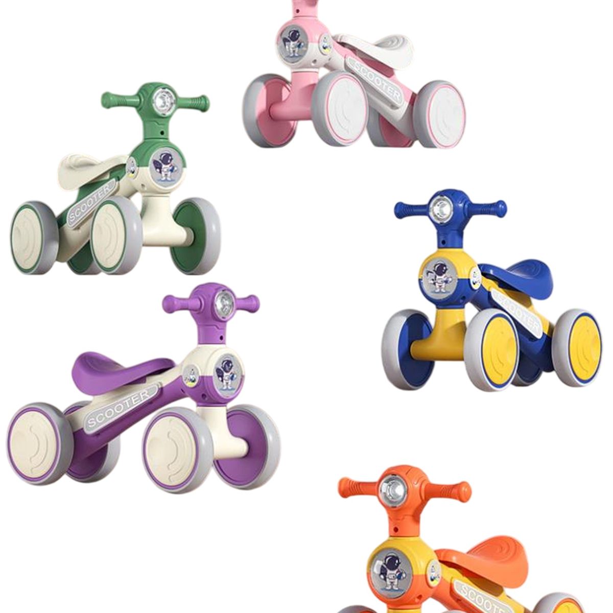 GENERICO - Triciclo De Impulso Para Niños Colores Variables Infantil Juguete