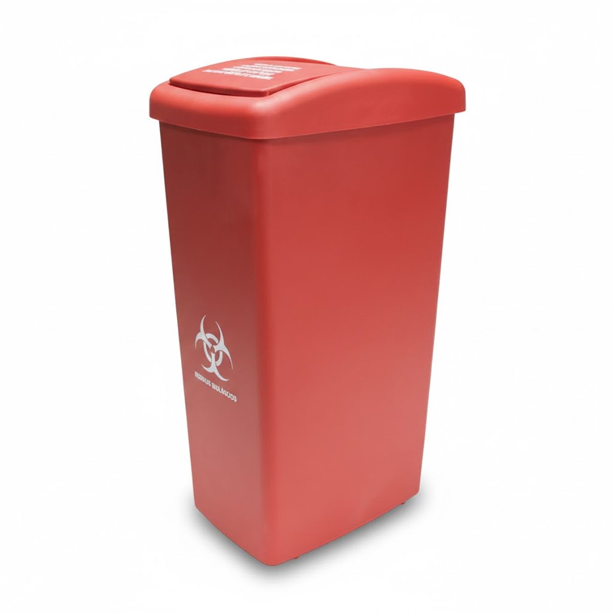 COLPLAST - Papelera Vaiven de Tapa Plana de 55 Litros Colplast Color Rojo