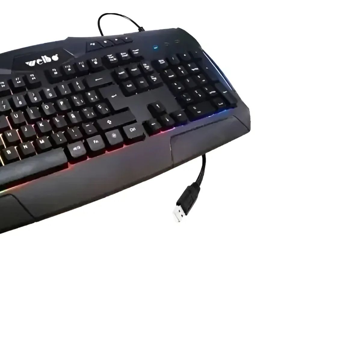 WEIBO - Teclado Gamer Weibo Wb 540 Retoiluminado Negro