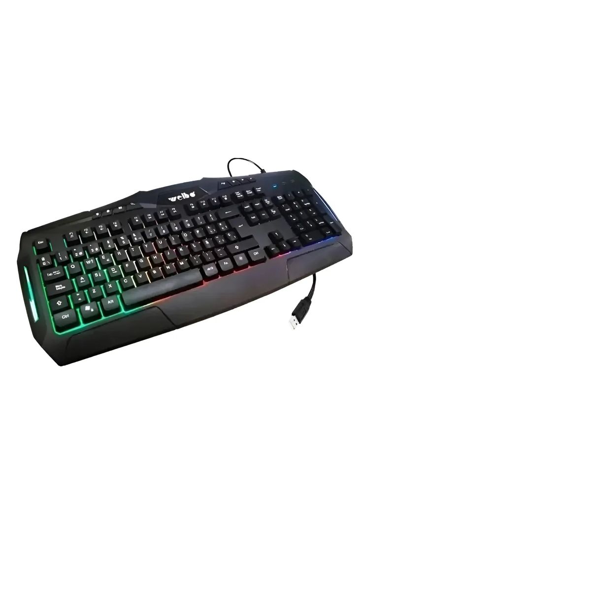 WEIBO - Teclado Gamer Weibo Wb 540 Retoiluminado Negro