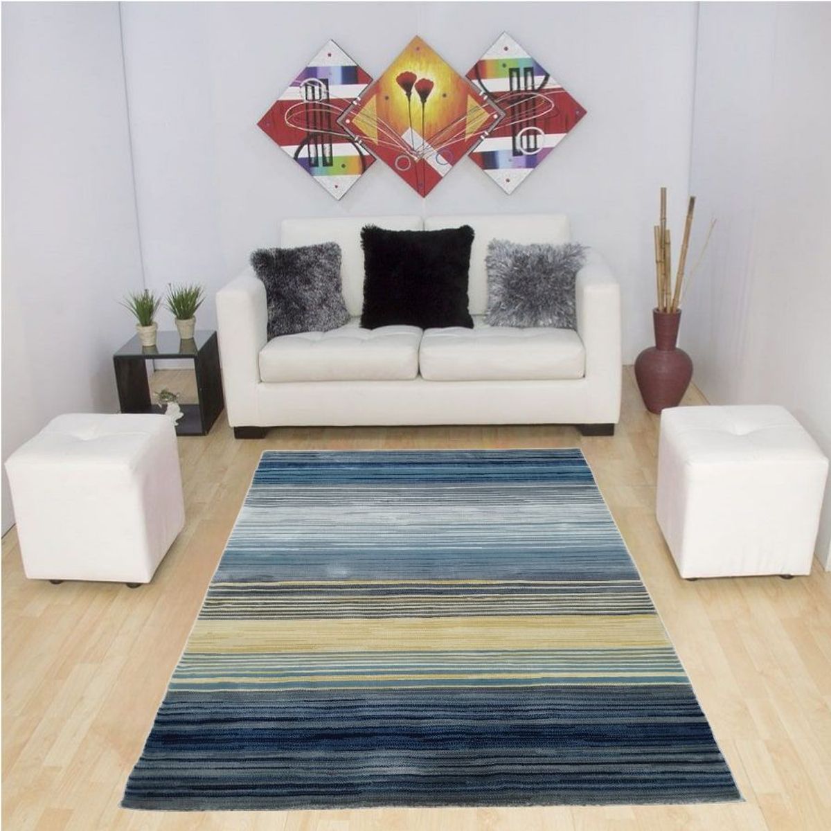 MITAPETE COM - Tapete Alfombra Decorativo Sala 120 X 180cms Azul
