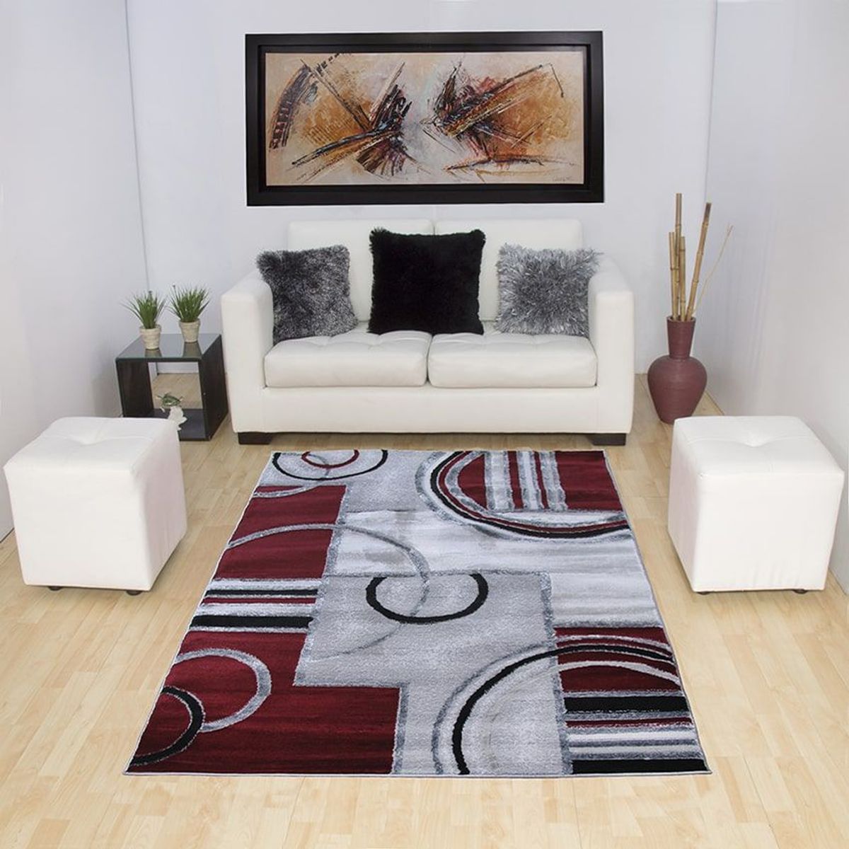 MITAPETE COM - Tapete Alfombra Decorativa Turquia Sala 160 X 210cms Rojo