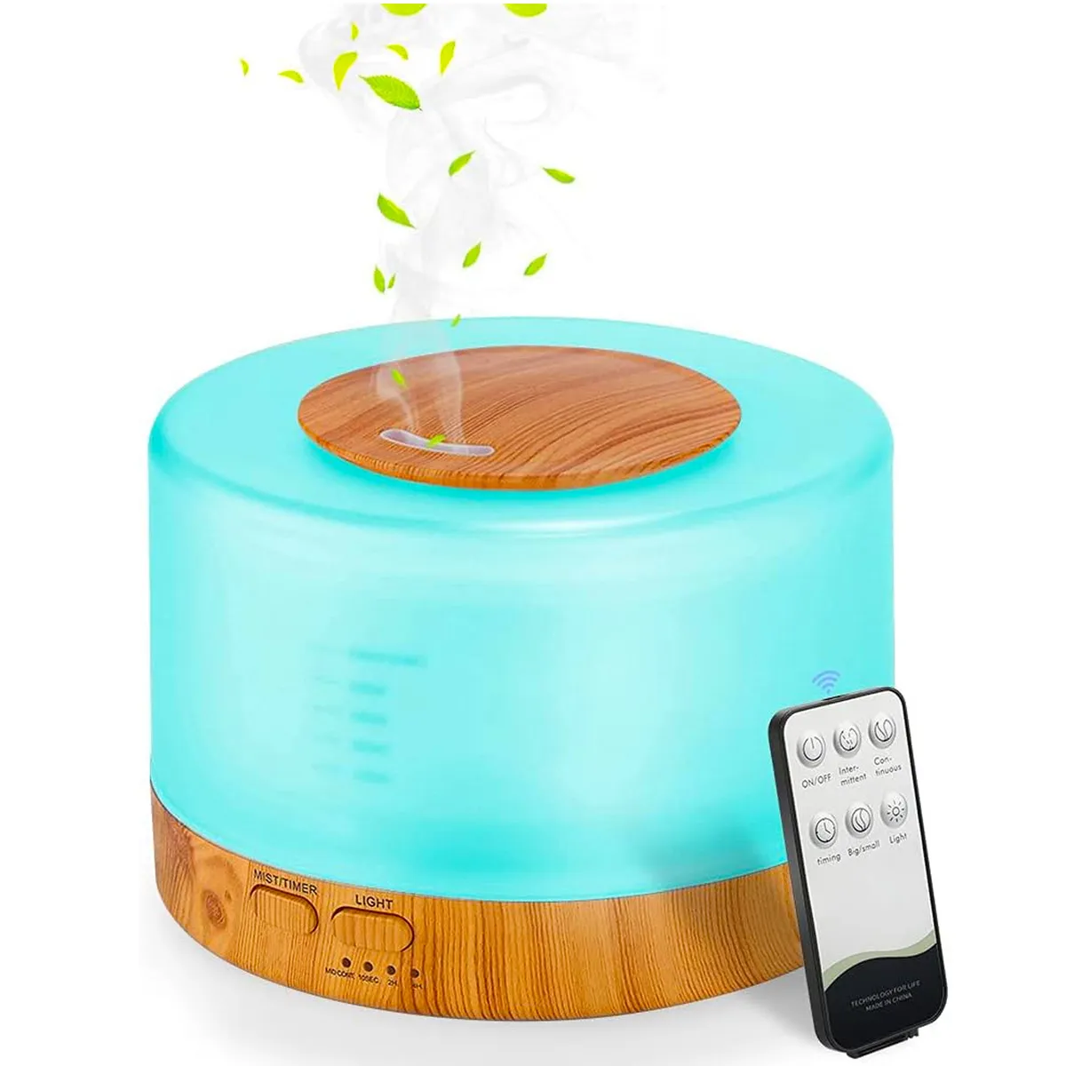 ONE PIXEL - Humidificador Difusor De Aromas Utrasilencioso 500ml Con Iluminación 7 Colores