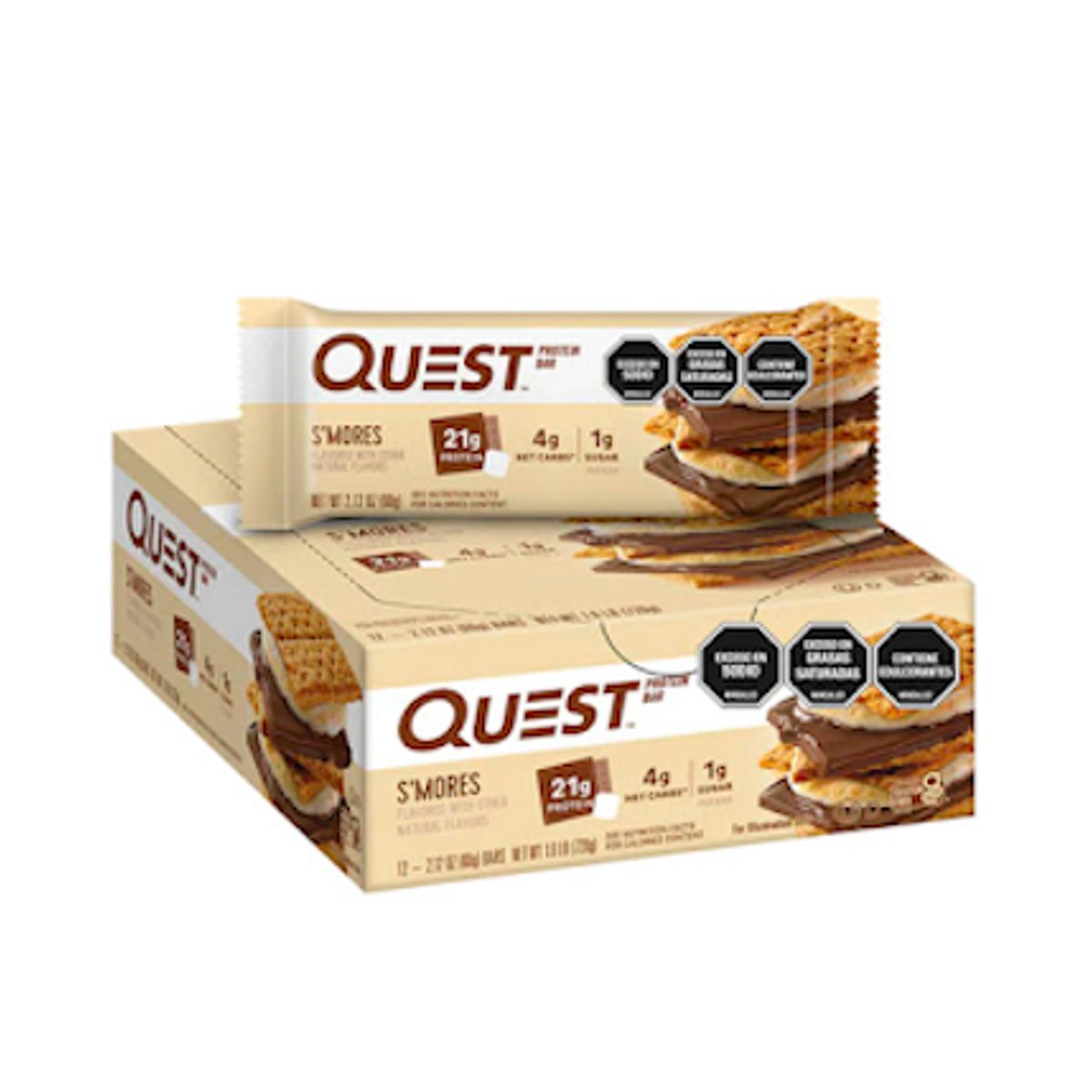 QUEST - Quest Barras de proteina 20g por barra - 12 barras - Sabor sorpresa