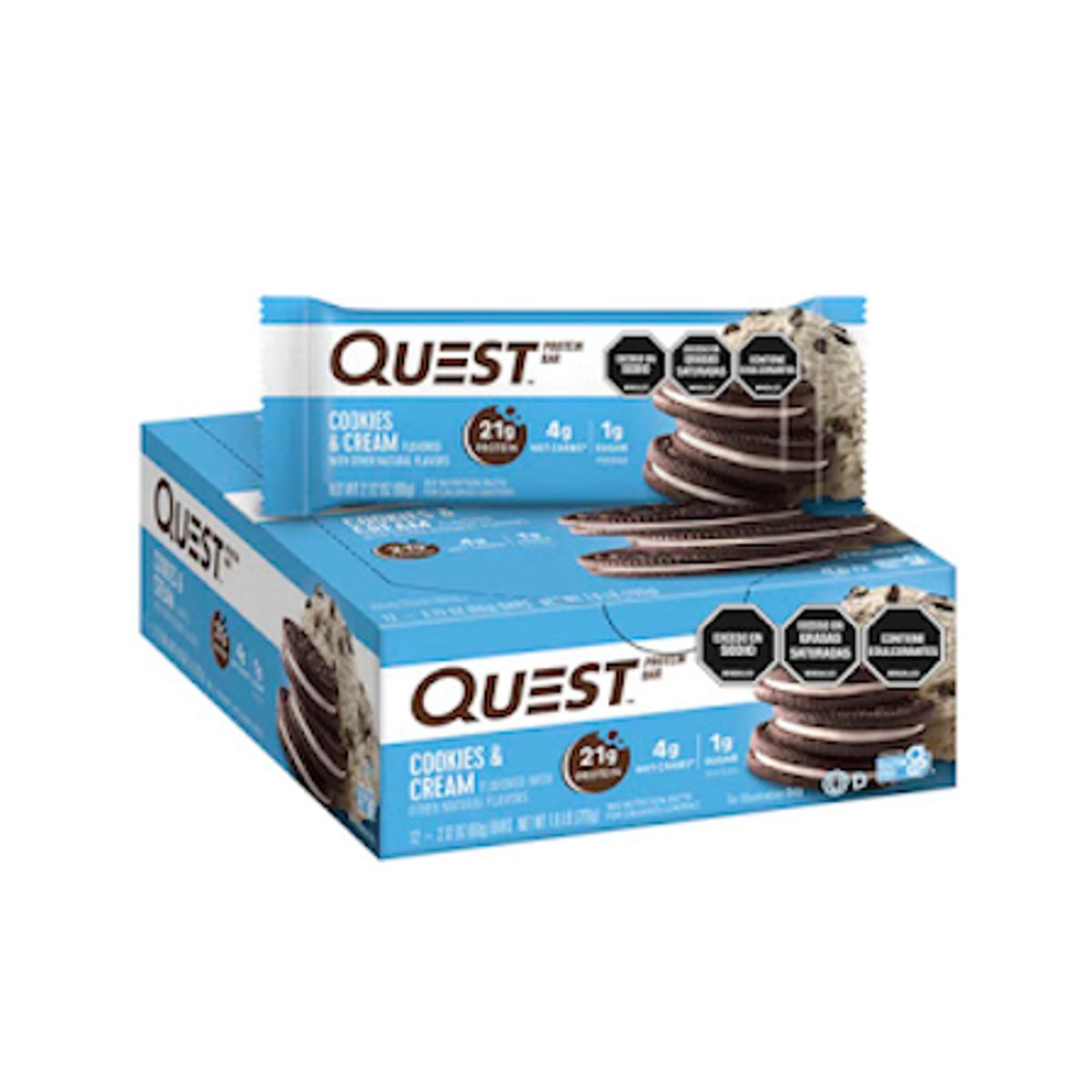QUEST - Quest Barras de proteina 20g por barra - 12 barras - Sabor sorpresa