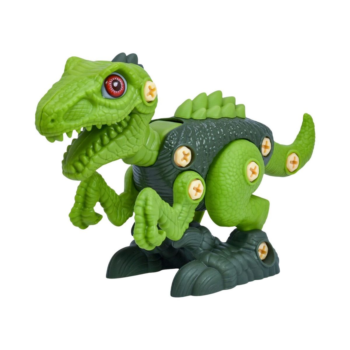 MONKEY BRANDS - Dinosaurio Armable con Herramienta Eléctrica Dinosaurs