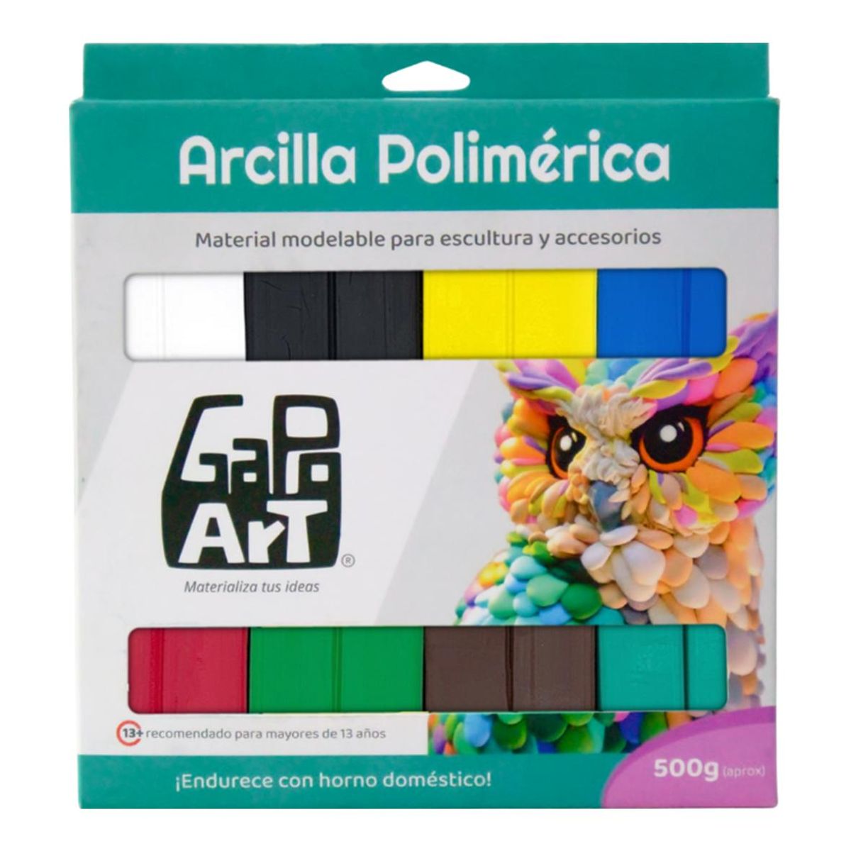 GAPOART - Arcilla Polimérica GapoArt 500 g – Mix de Colores (Set de 8 Tonos)