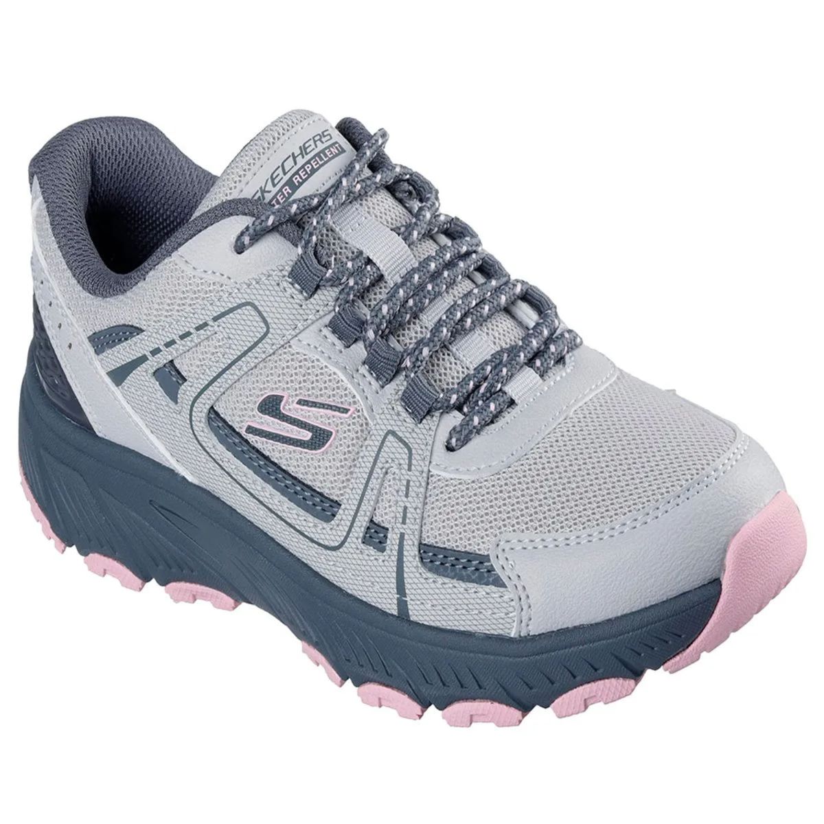 SKECHERS - Tenis Skechers Mujer Hillcrest 20 Repelente al Agua Gris