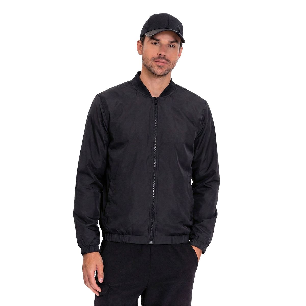 TOTTO - Chaqueta Ligera Rompevientos Trackout Negro Hombre Totto