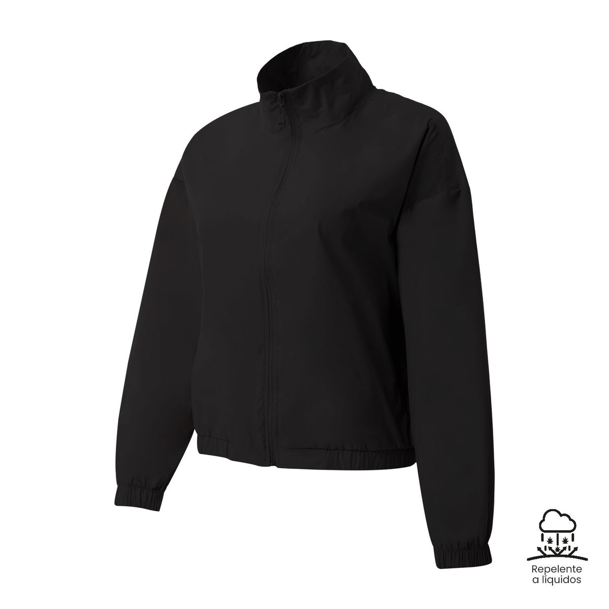 TOTTO - Chaqueta Ligera Rompevientos Glowout Negro Mujer Totto