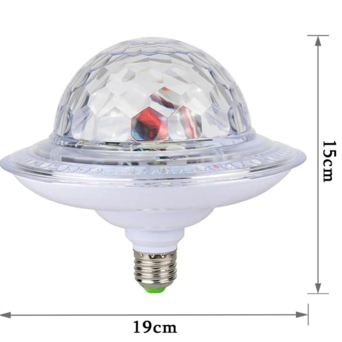 GENERICO - Bombillo Parlante Platillo Bluetooth + Control Remoto Luces