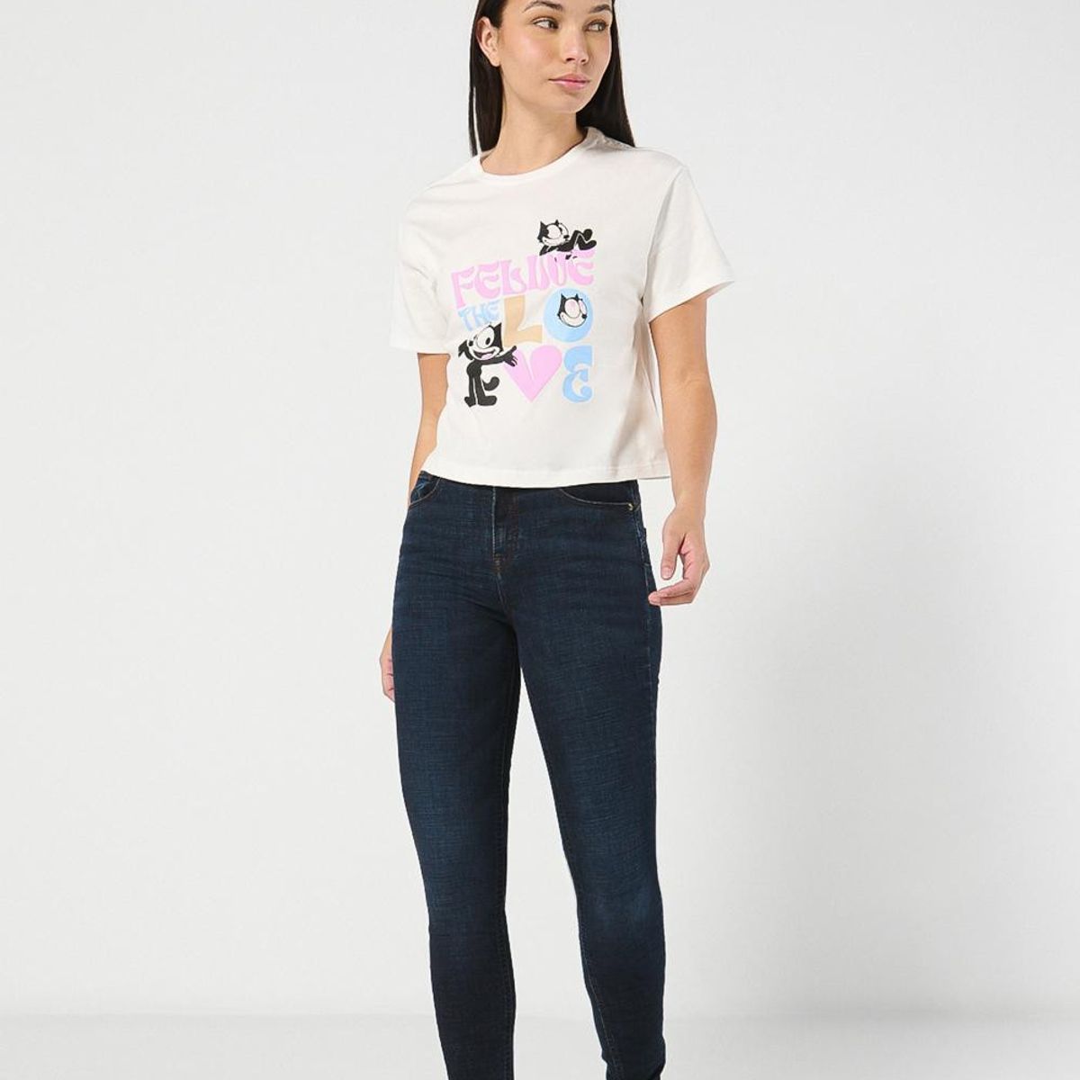 KOAJ - KOAJ Jean para mujer 5 bolsillos tiro alto cinco bolsillos MUJER