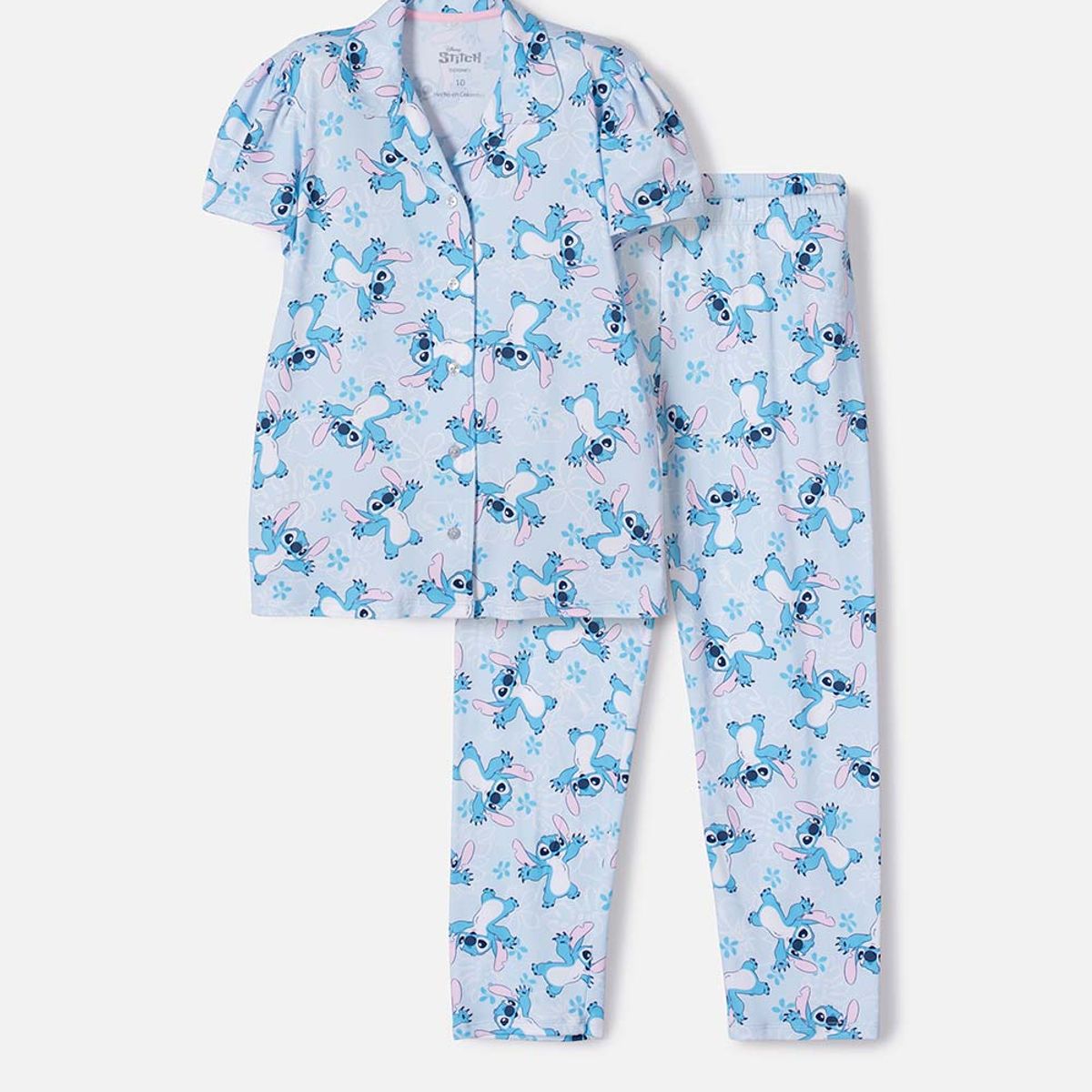 DISNEY - Pijama de Stitch pantalón largo multicolor para niña