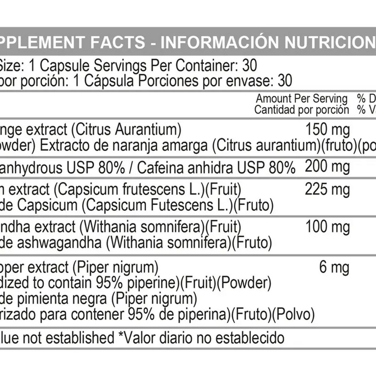 HEALTHY AMERICA - SUPLEMENTO CON EXTRACTO DE NARANJA X 30 UNIDADES/ LYNDORA
