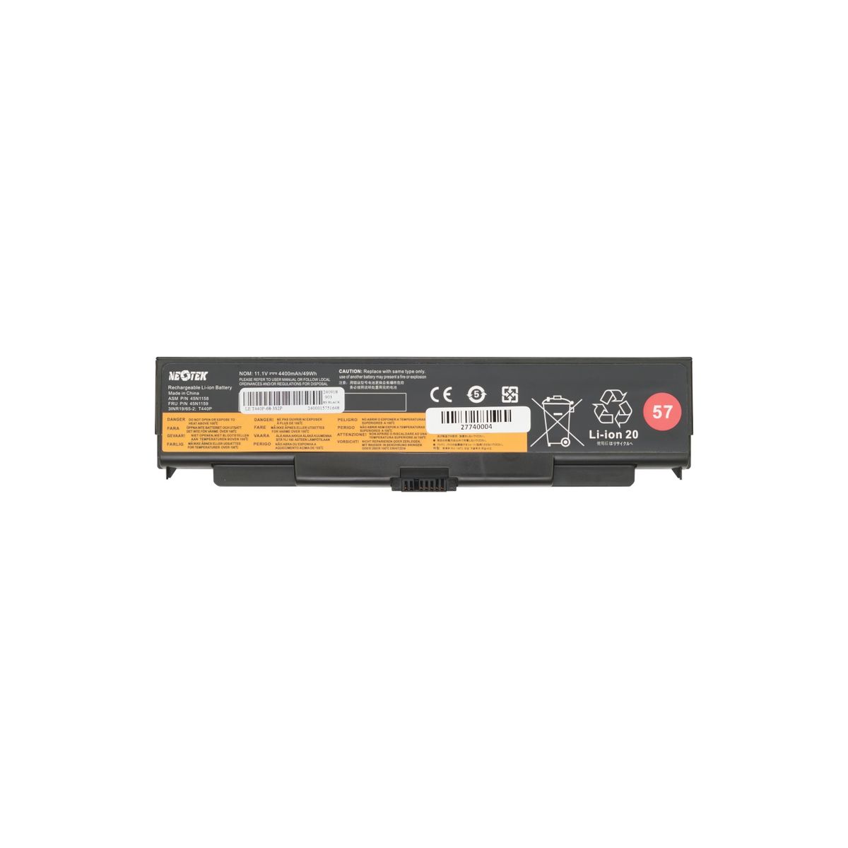 NEOTEK - BATERIA PARA LENOVO T440P45N1150W540
