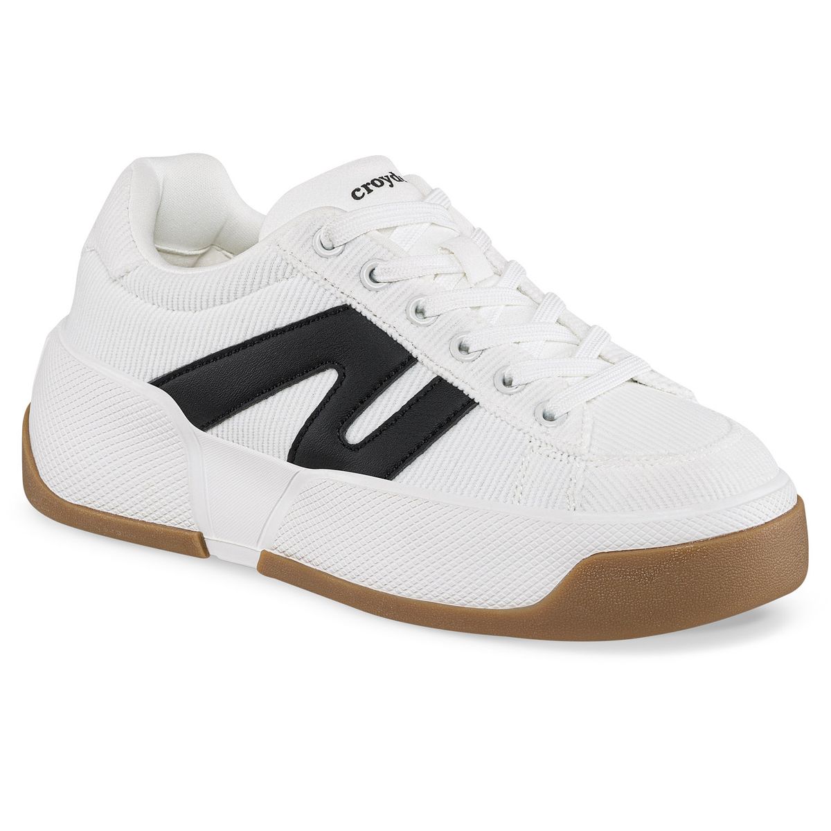 CROYDON - Tenis Quitil Blanco-Negro Croydon para Mujer