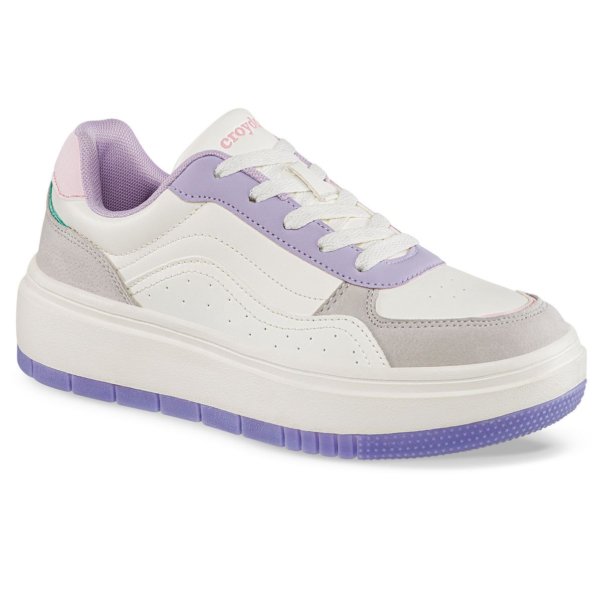 CROYDON - Tenis Urbanos Ilyra Beige-Mora Croydon para Mujer