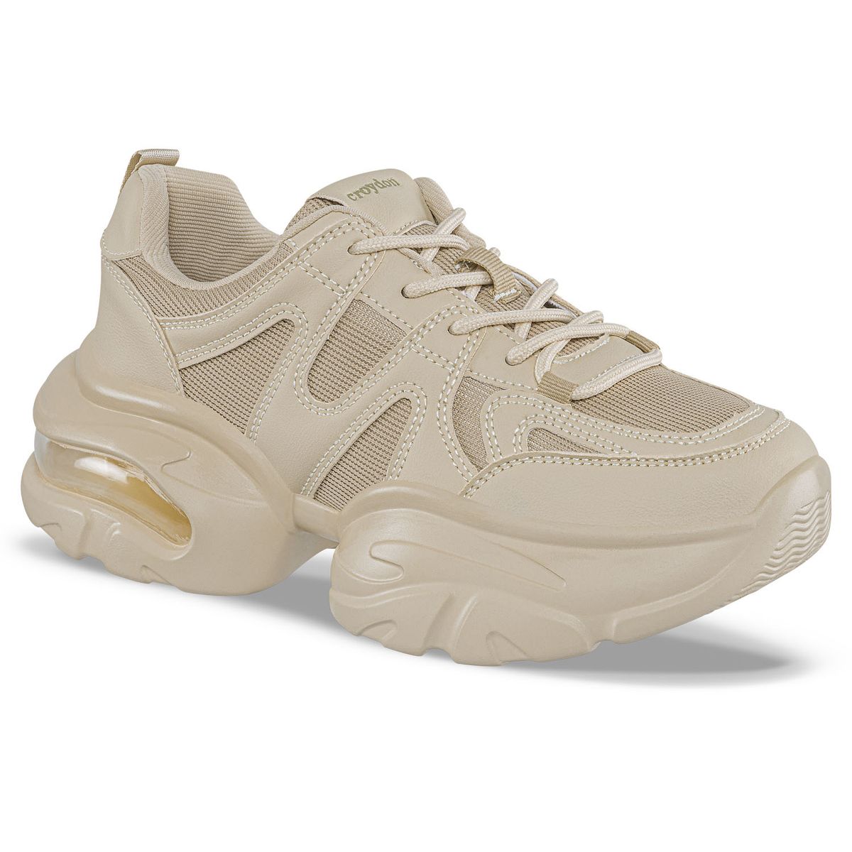 CROYDON - Tenis Urbanos Rini Beige Croydon para Mujer