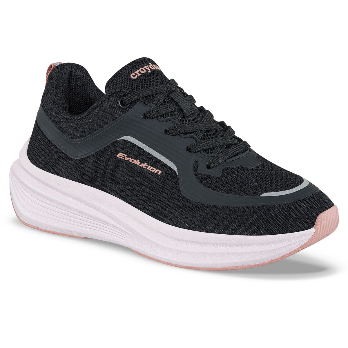 CROYDON - Tenis Running Flail Negro Croydon para Mujer