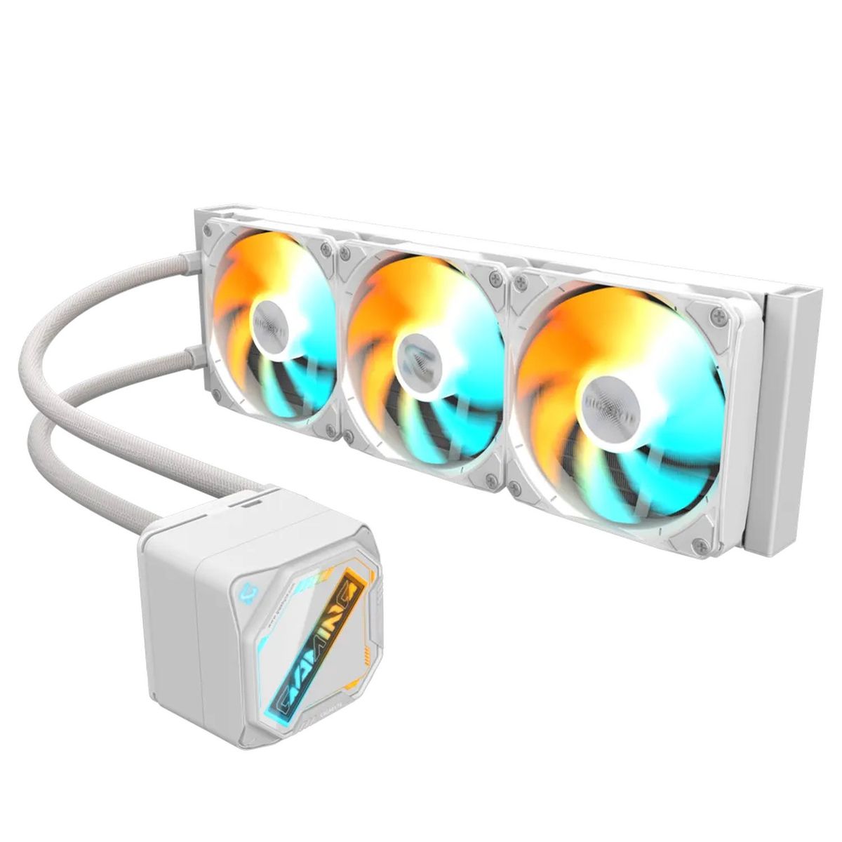 GIGABYTE - Refrigeración Líquida GIGABYTE GAMING 360 ARGB ICE Blanca – Flujo Estable