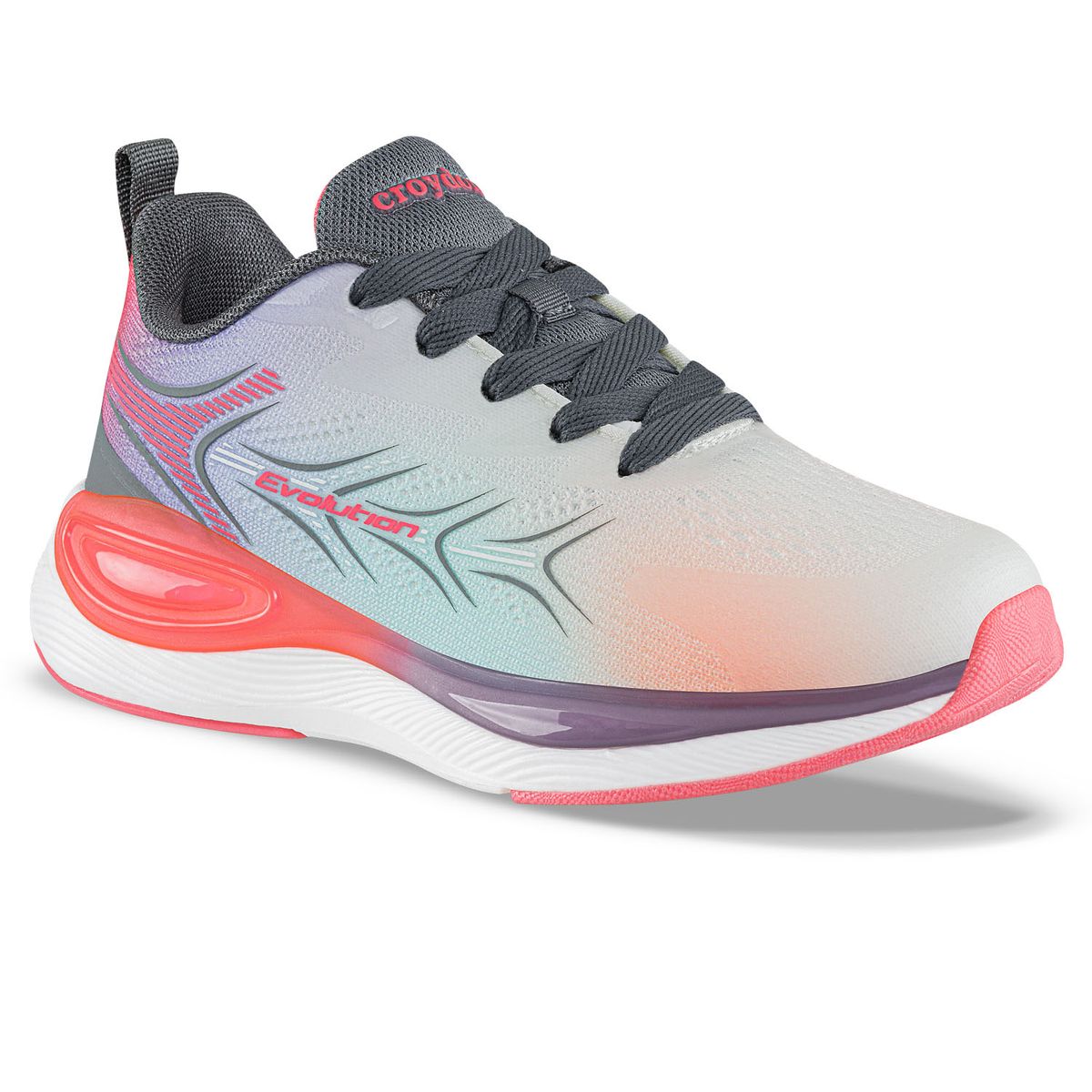 CROYDON - Tenis Running Onder Gris-Fucsia Croydon para Niña