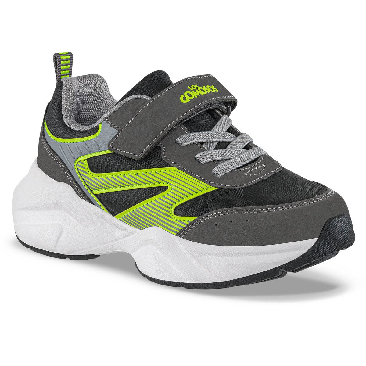 LOS GOMOSOS - Tenis Urbanos Pacero Negro-Verde Los Gomosos para Niño