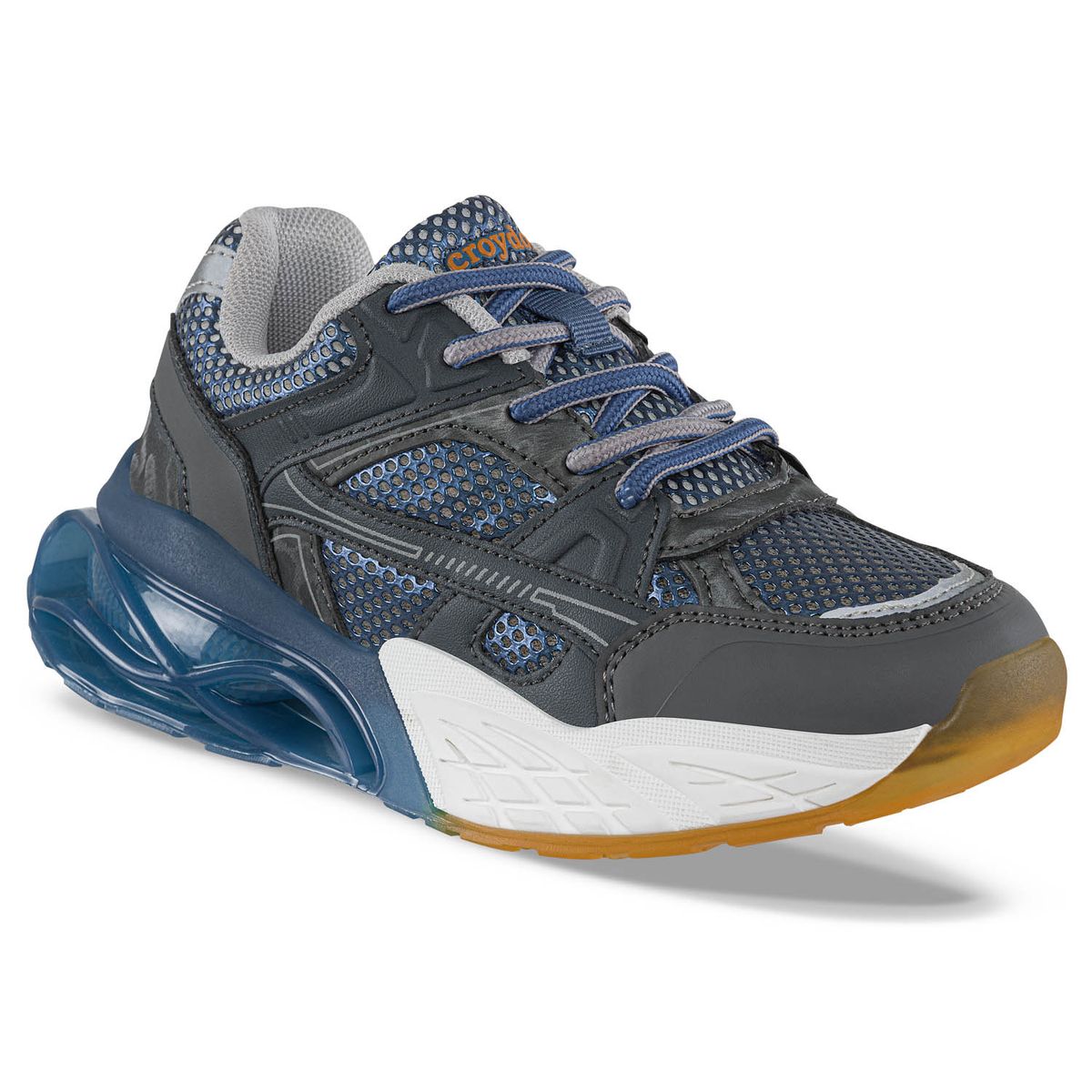 CROYDON - Tenis Urbanos Delzar Gris-Azul O Croydon para Niño
