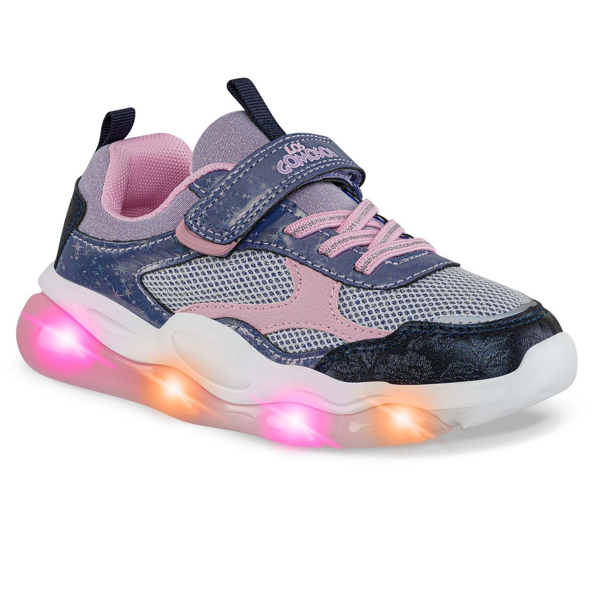 LOS GOMOSOS - Tenis Luces Monla Azul Osc Los Gomosos para Niña
