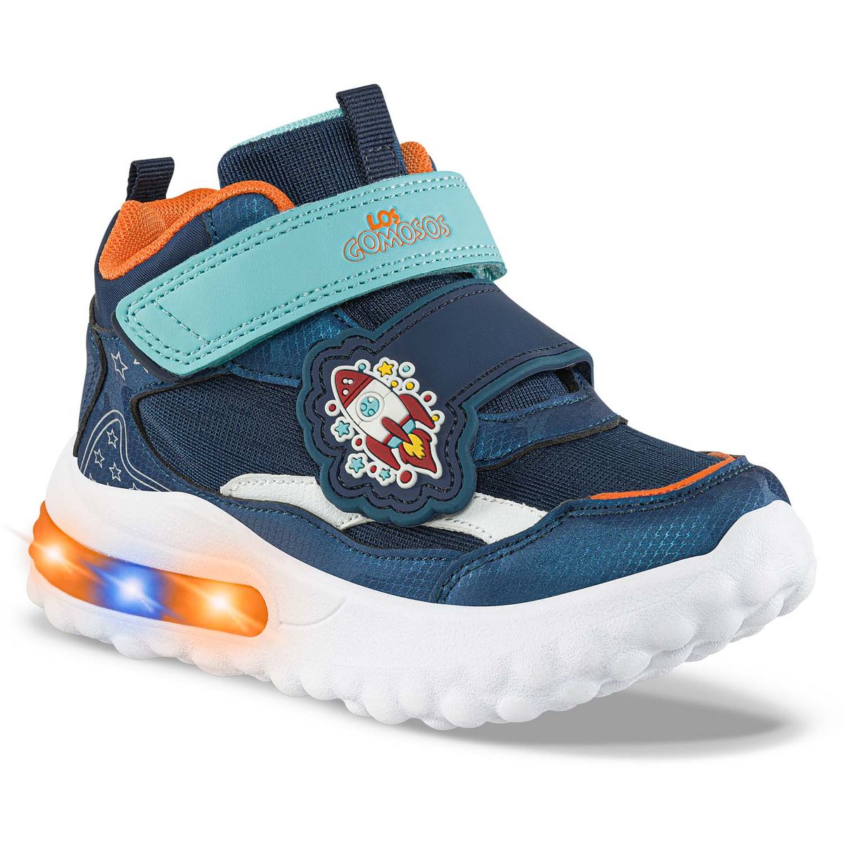 LOS GOMOSOS - Tenis con Luces Canez Azul Osc Los Gomosos para Niño