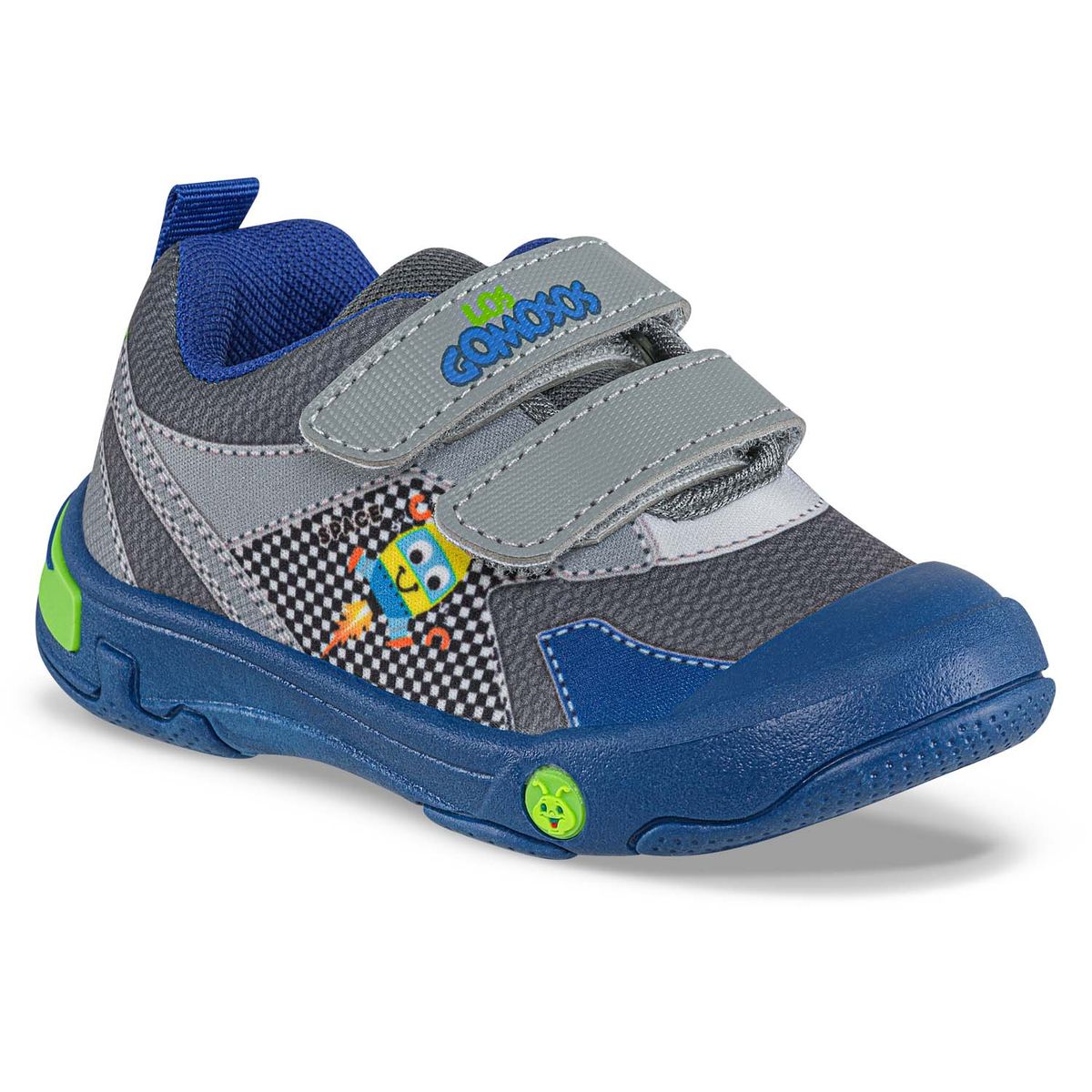 LOS GOMOSOS - Tenis Casuales Lopey Gris-Azul Los Gomosos para Bebé