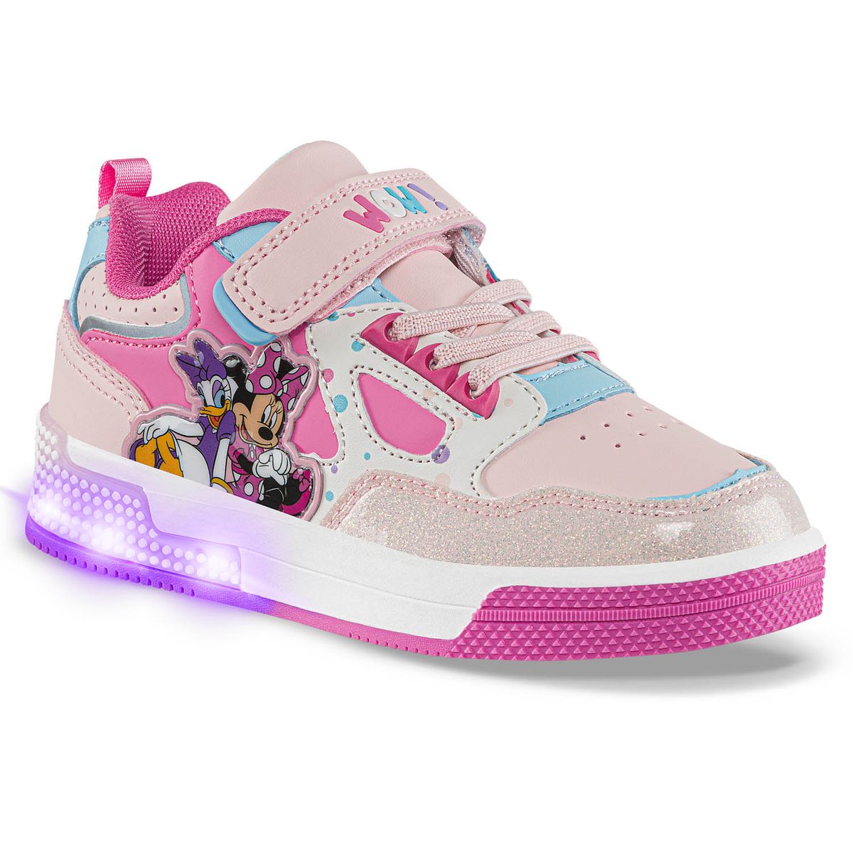 DISNEY - Tenis con Luces Mouse Esker Rosa Disney para Niño