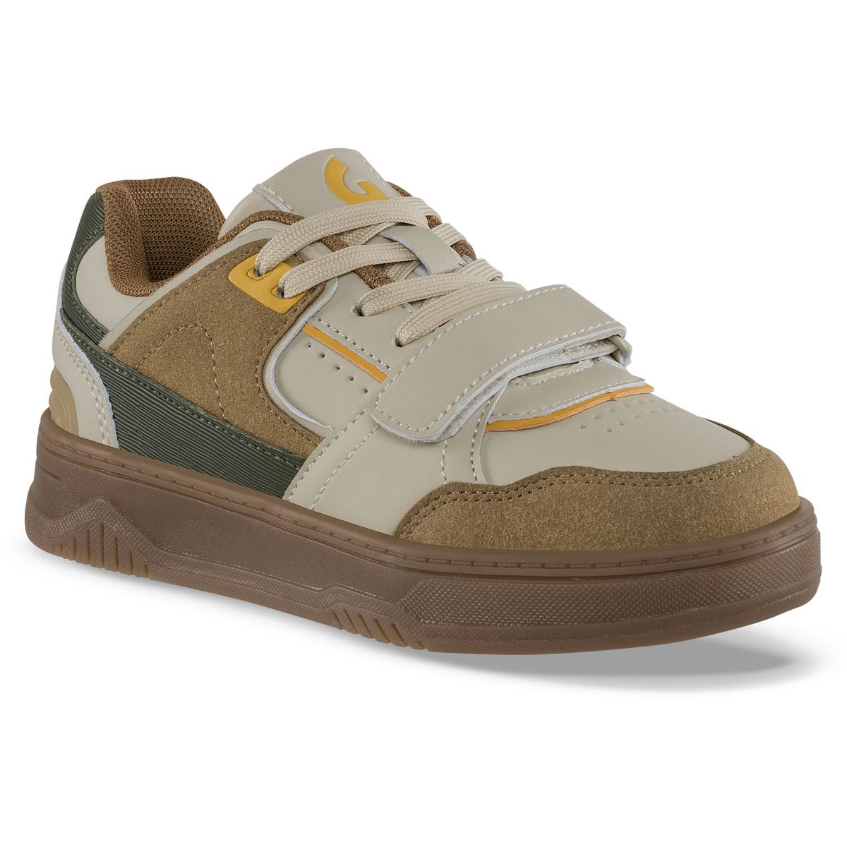 LOS GOMOSOS - Tenis Casuales Elocar Beige-Café Los Gomosos para Niño