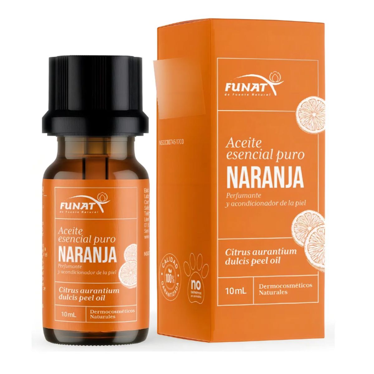 FUNAT - ACEITE ESENCIAL DE NARANJA PARA LA PIEL X 10 ML./ FUNAT