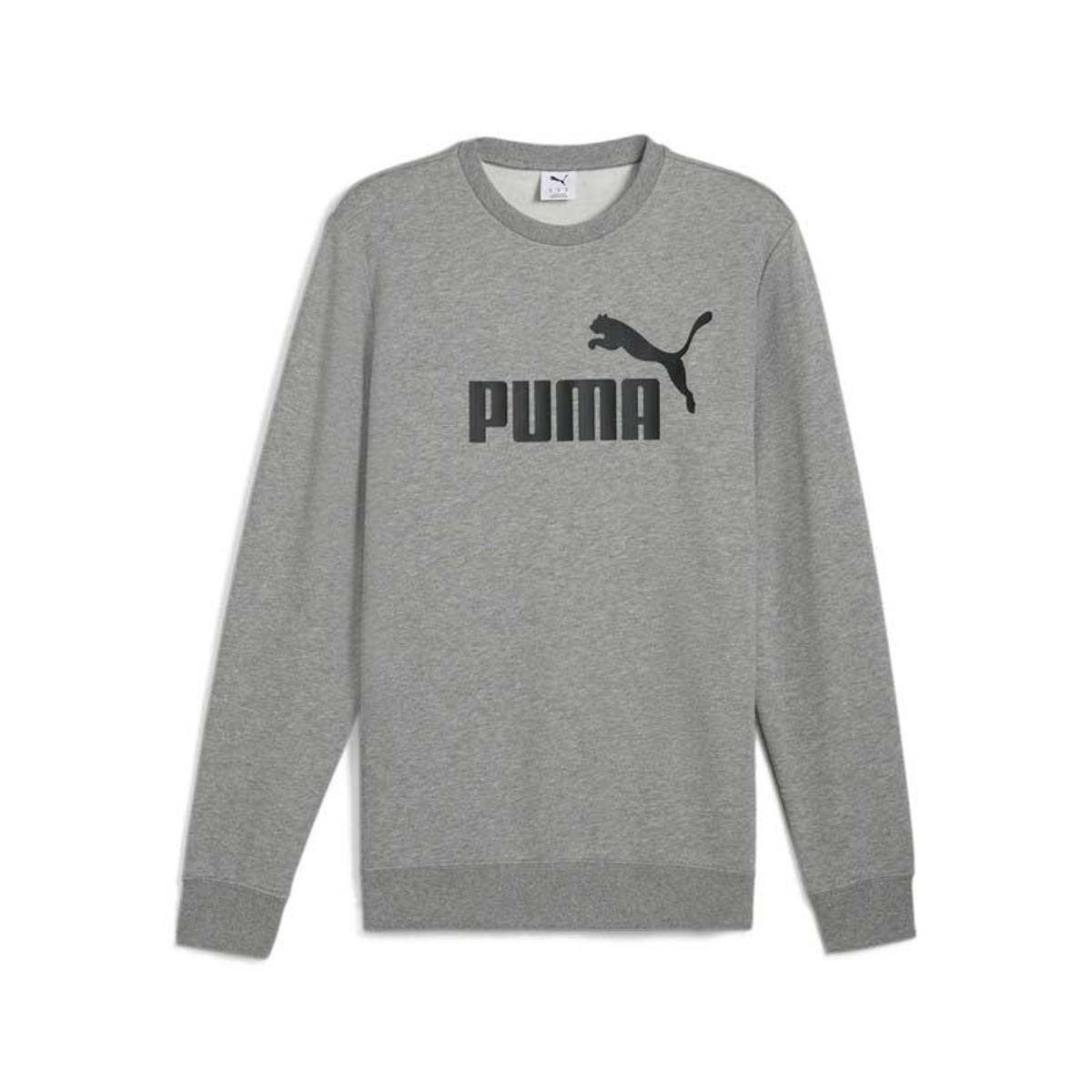 PUMA - Hoodie Puma Original Ess No. 1 Logo Crew Tr Gris Hombre