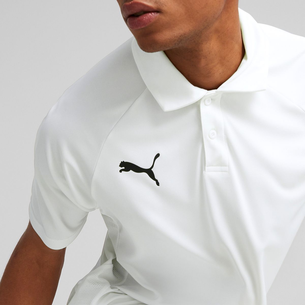 PUMA - Camisa Tipo Polo Puma Teamliga Multisport Blanco Para Hombre