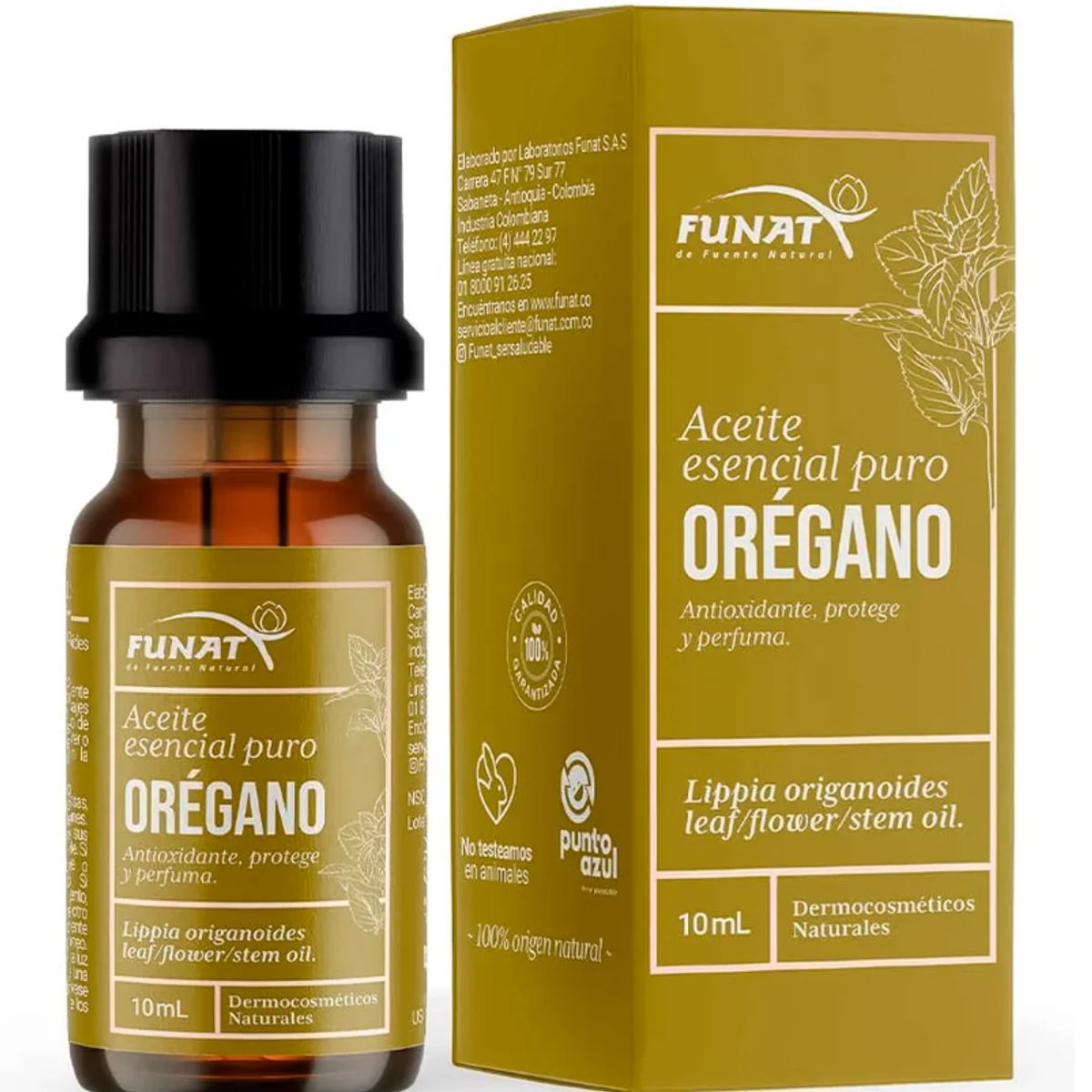 FUNAT - ACEITE ESENCIAL PURO OREGANO X 10 ML./ FUNAT