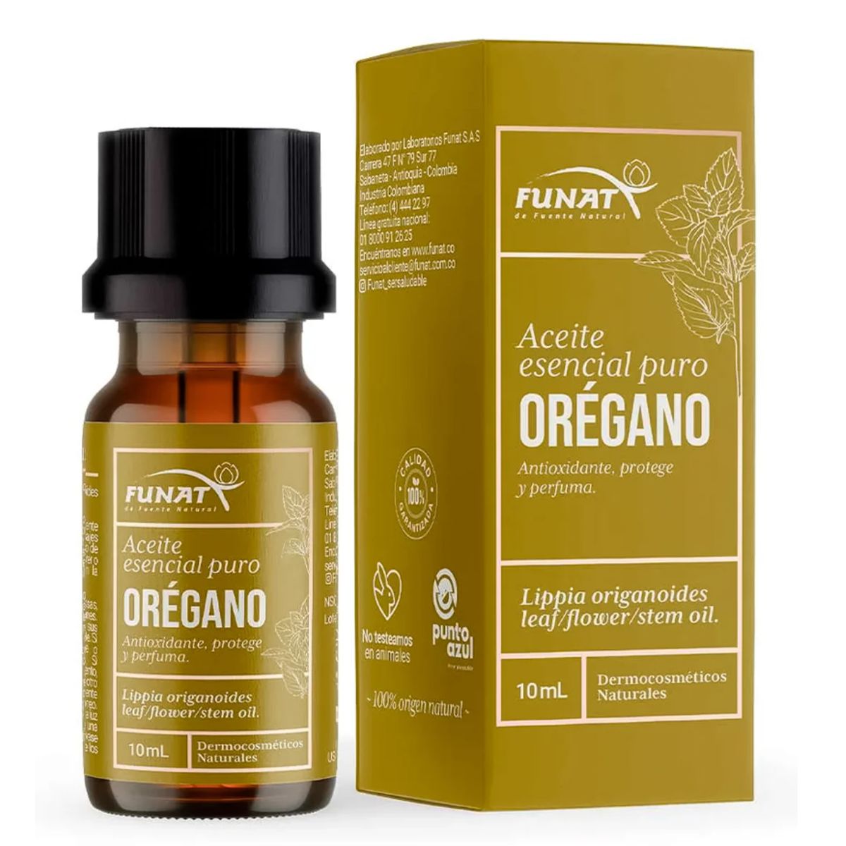 FUNAT - ACEITE ESENCIAL PURO OREGANO X 10 ML./ FUNAT