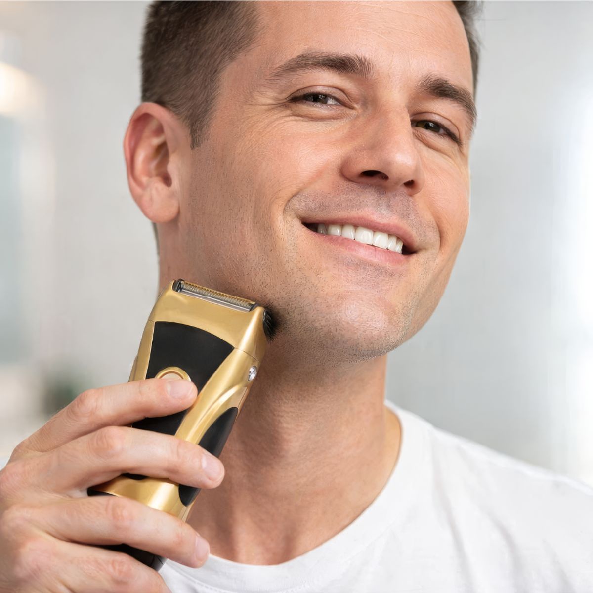 TV NOVEDADES - Afeitadora Eléctrica Triple Hoja Seco Húmedo Cabezal Flotante Power Touch