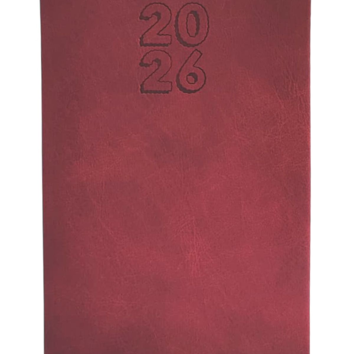 GENERICO - Agenda Diaria Gerencial Vinotinto Con Planeador Mensual 2026