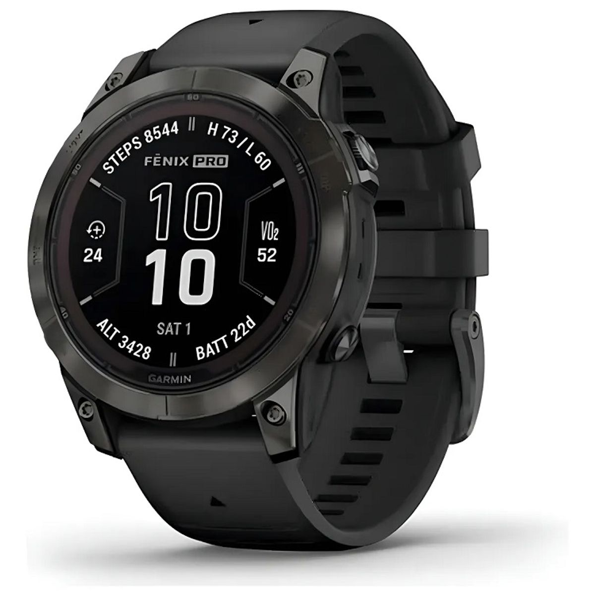 GARMIN - Reloj Fenix 7 Pro, Sapphire Solar, Premiun Multisport Gps Gris Negro