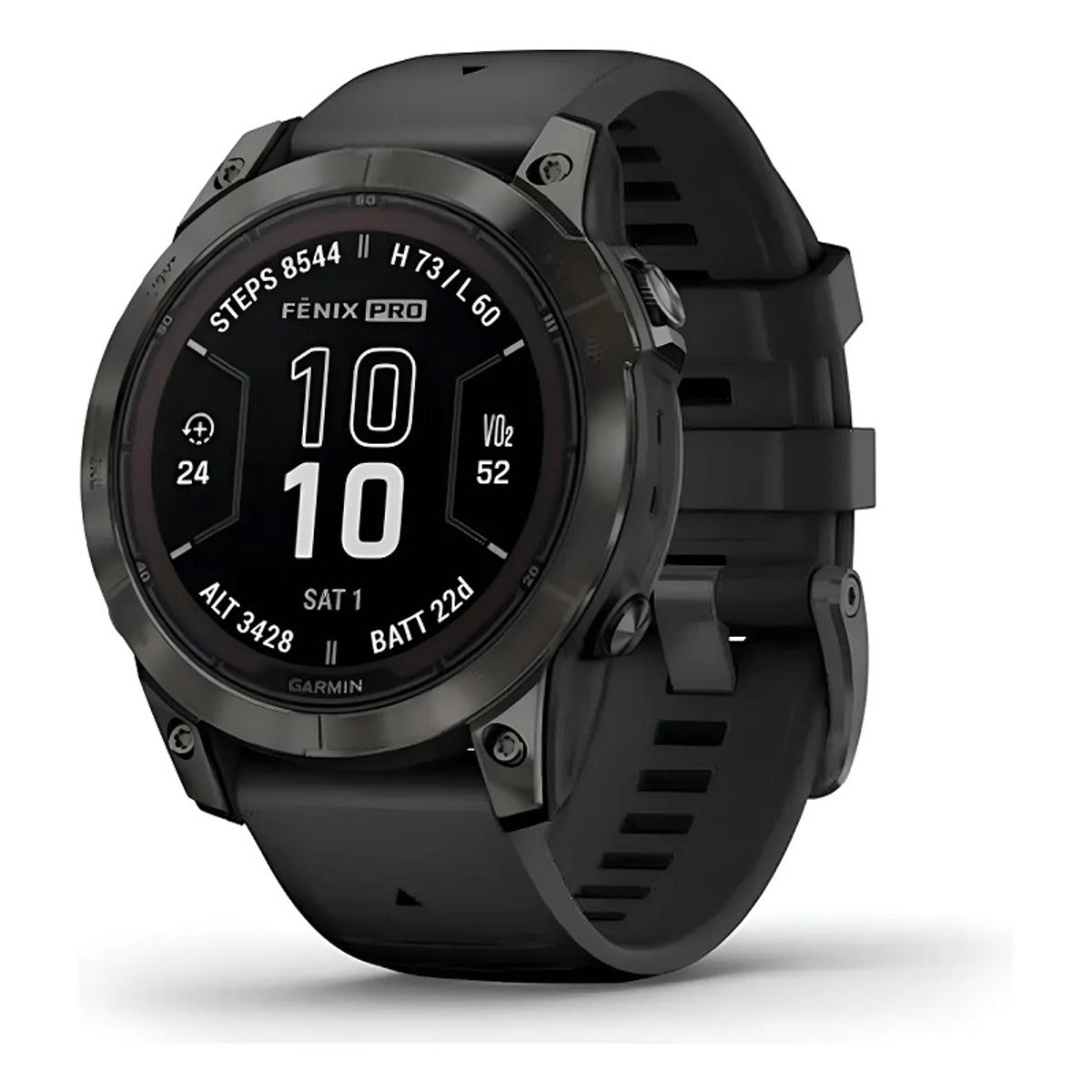 GARMIN - Reloj Fenix 7 Pro, Sapphire Solar, Premiun Multisport Gps Gris Negro