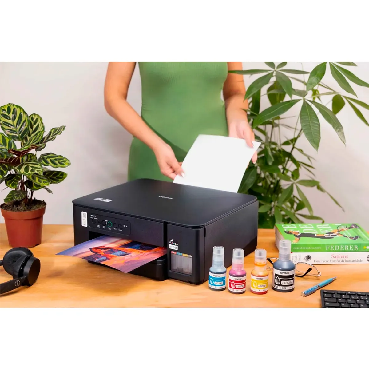 BROTHER - Impresora Multifuncional Brother Dcp-t430w Wifi