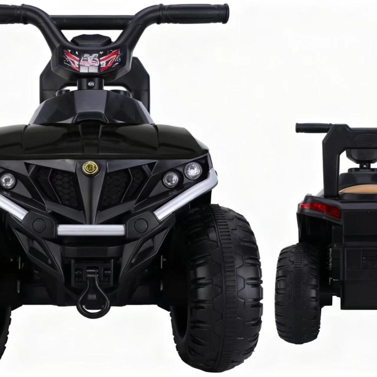 HOMESALE - Cuatrimoto Moto Recargable Electrica Montable 5 Anos Negro.
