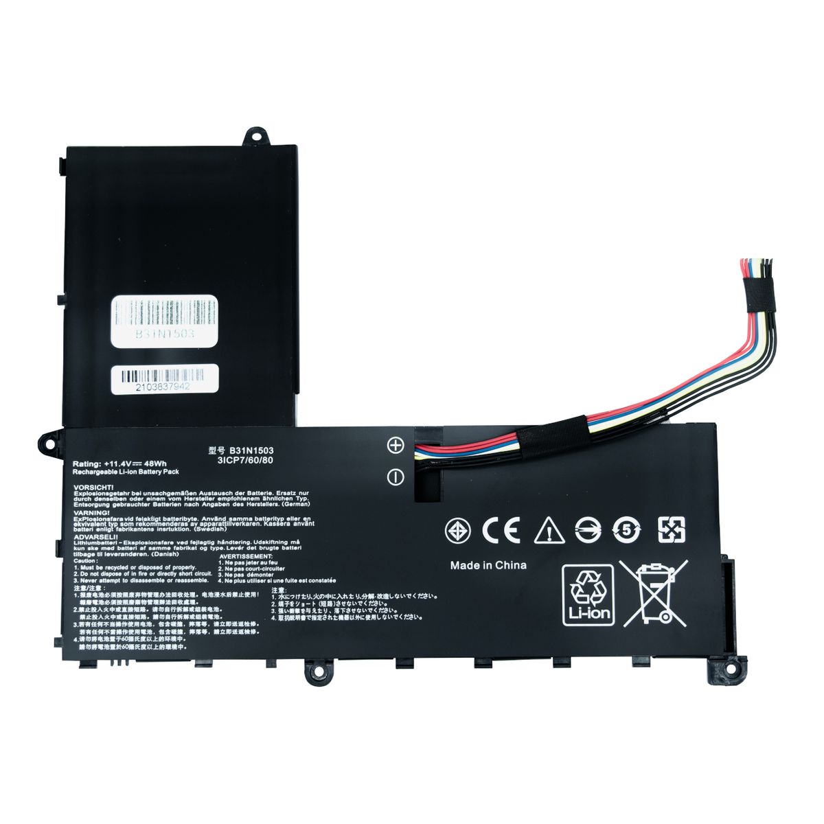 NEOTEK - BATERIA PARA ASUS  B31N1503 HOMOLOGADO