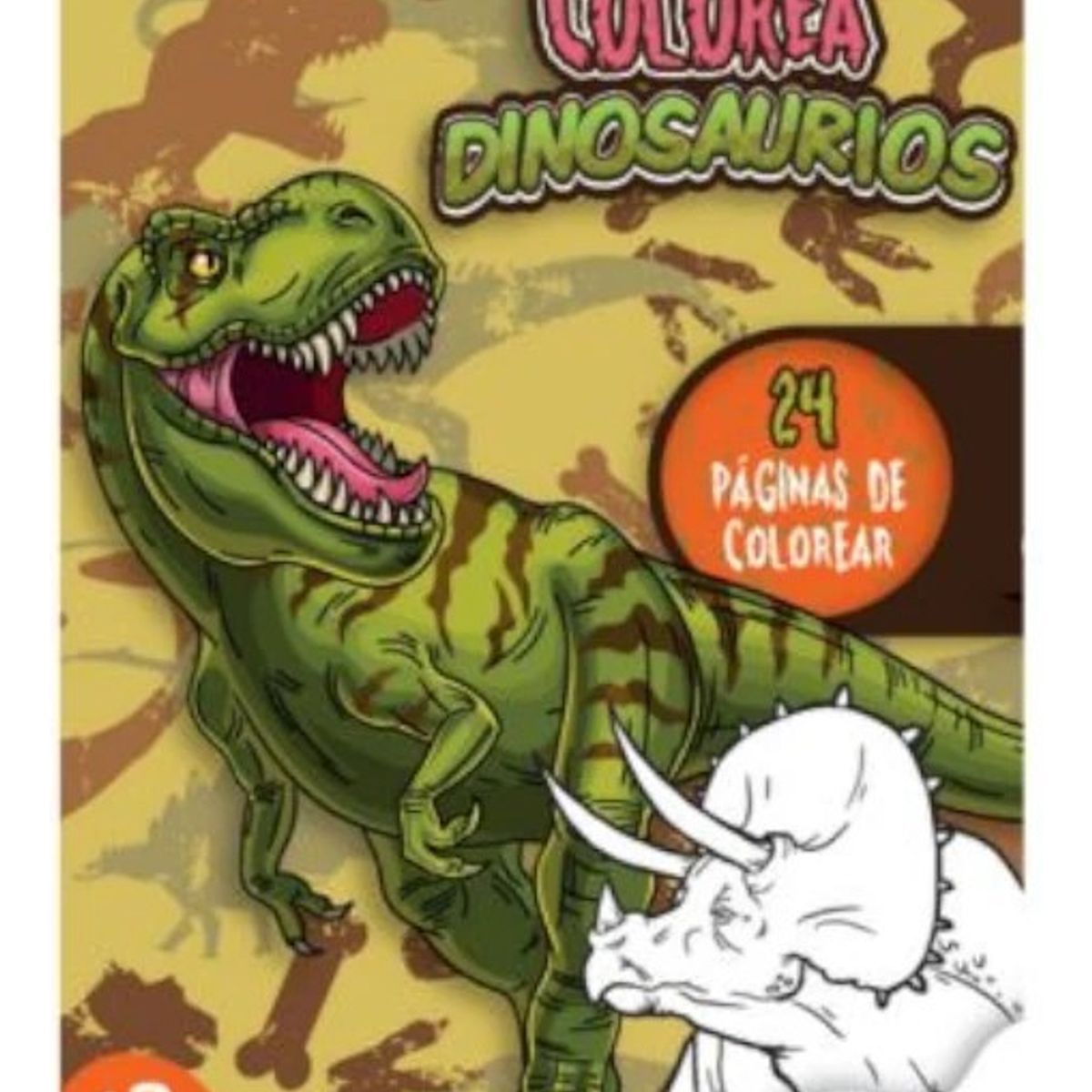 GENERICO - LIBRO DE COLOREAR - COLOREA CON DINOSAURIO SURT