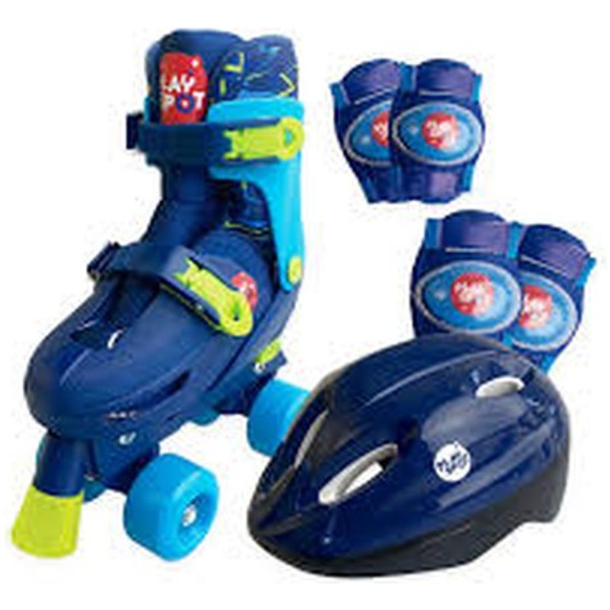 GENERICO - PLAY SPOT SP SET PATINES RUEDAS2X2 AZÚL