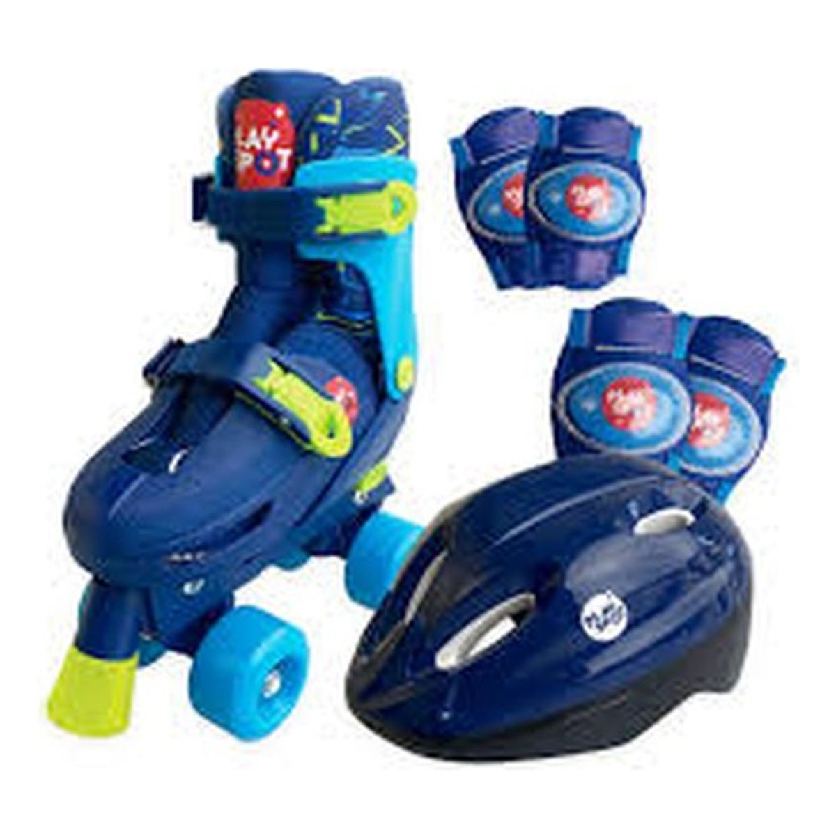 GENERICO - PLAY SPOT SP SET PATINES RUEDAS2X2 AZÚL