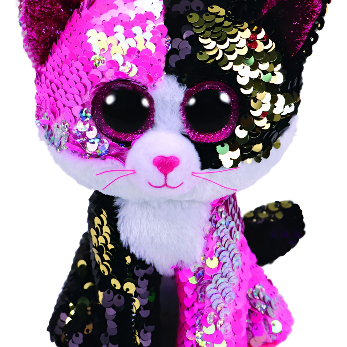 GENERICO - TY FLIPPABLES MALIBU GATO ROSADONEGRO MEDIANO