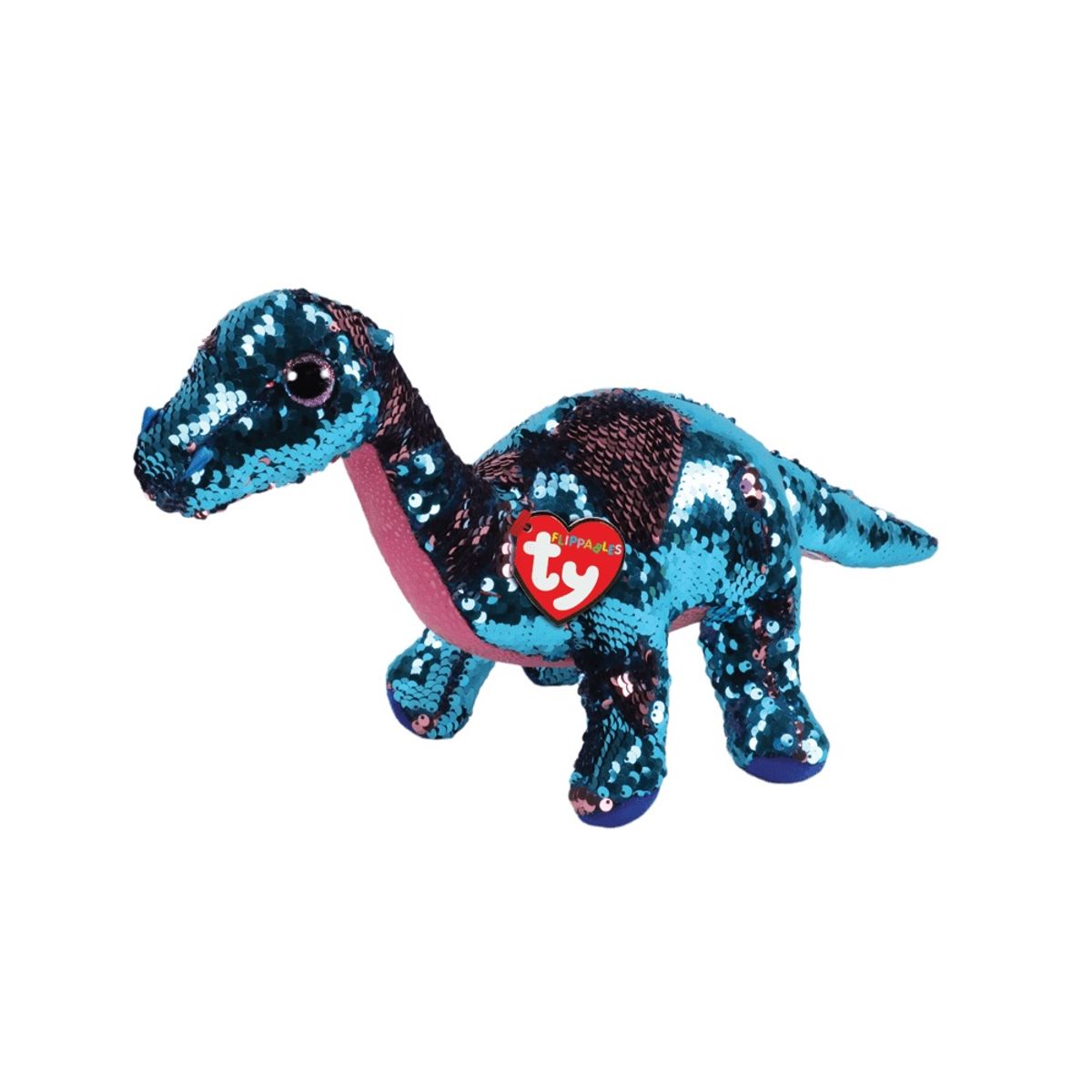 GENERICO - TY FLIPPABLES TREMOR DINOSAURIO AZULROSADO REGULAR