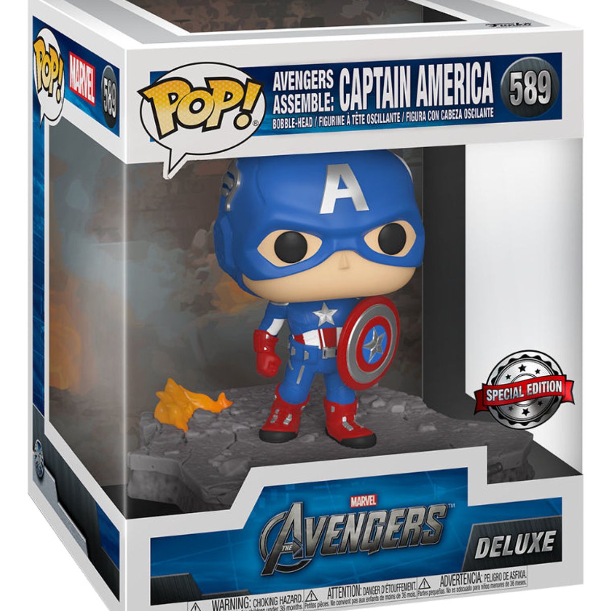 GENERICO - Funko Pop AVENGERS CAPITÁN AMÉRICA - 589